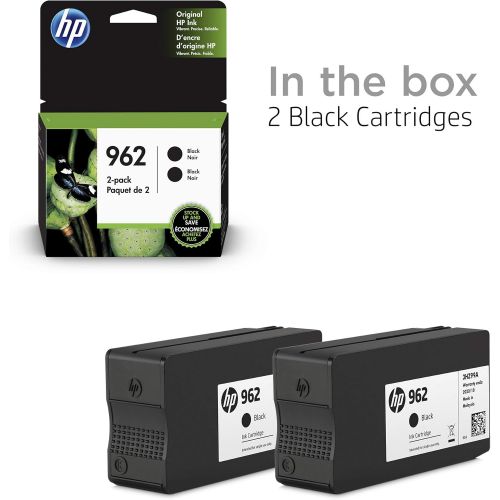 에이치피 HP 962 2 Ink Cartridges Black Works with HP OfficeJet Pro 9000 Series 3JB33AN