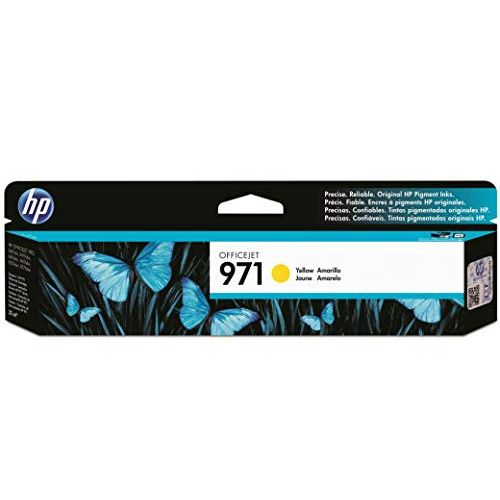 에이치피 HP 971 PageWide Cartridge Yellow Works with HP OfficeJet Pro X451, X476, X551, X576 CN624AM