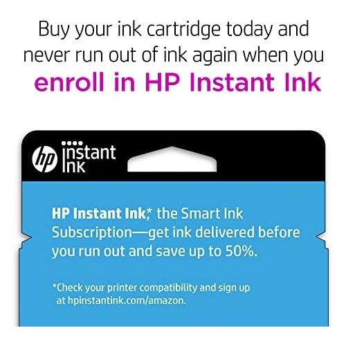 에이치피 Original HP 67 Black Ink Cartridge Works with HP DeskJet 1255, 2700, 4100 Series, HP ENVY 6000, 6400 Series Eligible for Instant Ink 3YM56AN