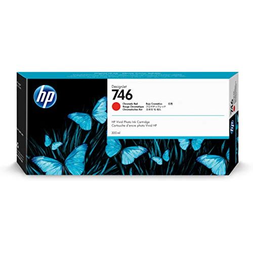 에이치피 HP 746 Chromatic Red 300-ml Genuine Ink Cartridge (P2V81A) for DesignJet Z6 & Z9+ Large Format Printers