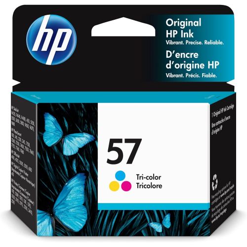 에이치피 Original HP 57 Tri-color Ink Cartridge Works with DeskJet F4100, 450, 5000, 9600; PhotoSmart 100, 200, 7000; OfficeJet 4000, 5500, 6110; Digital Copier Printer 410; PSC 1000, 2000