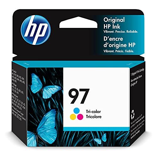 에이치피 Original HP 97 Tri-color Ink Cartridge Works with HP DeskJet 460, 5000, 6000, 9800; OfficeJet H470, 100, 6200, 7000; PhotoSmart B8350, 300, 400, 2000, 8000; PSC 1600, 2350 Series C