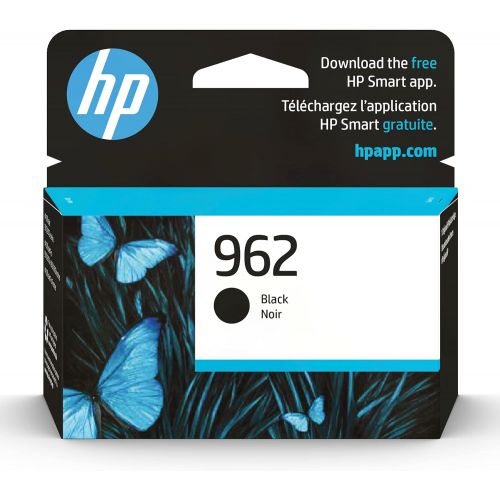 에이치피 Original HP 962 Black Ink Cartridge Works with HP OfficeJet 9010 Series, HP OfficeJet Pro 9010, 9020 Series Eligible for Instant Ink 3HZ99AN