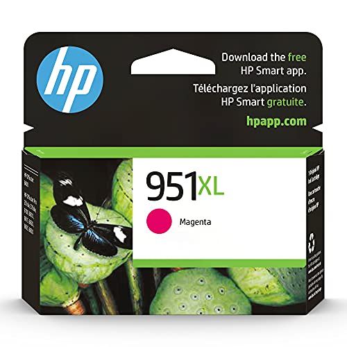 에이치피 Original HP 951XL Magenta High-yield Ink Cartridge Works with HP OfficeJet 8600, HP OfficeJet Pro 251dw, 276dw, 8100, 8610, 8620, 8630 Series Eligible for Instant Ink CN047AN