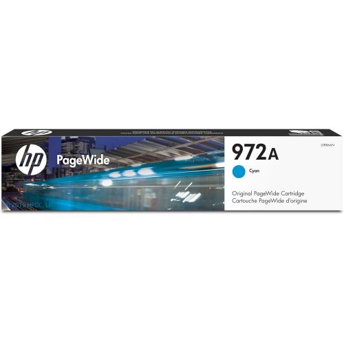 에이치피 HP 972A PageWide Cartridge Cyan Works with HP PageWide Pro 452 Series, 477 Series, 552dw, 577 Series L0R86AN