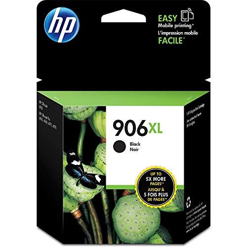 에이치피 Original HP 906XL Black High-yield Ink Cartridge Works with HP OfficeJet 6960 Series, HP OfficeJet Pro 6960, 6970 Series Eligible for Instant Ink T6M18AN