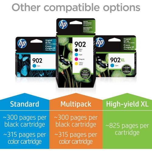 에이치피 Original HP 906XL Black High-yield Ink Cartridge Works with HP OfficeJet 6960 Series, HP OfficeJet Pro 6960, 6970 Series Eligible for Instant Ink T6M18AN