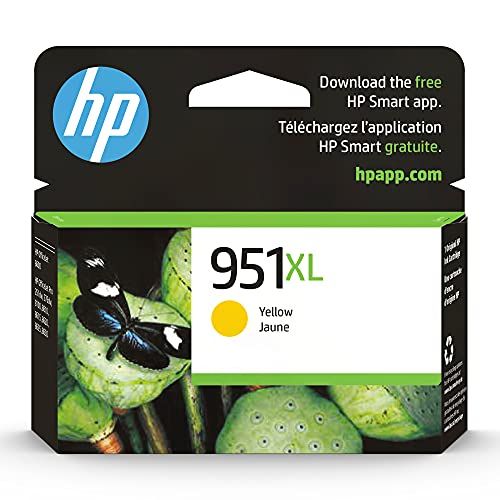 에이치피 Original HP 951XL Yellow High-yield Ink Cartridge Works with HP OfficeJet 8600, HP OfficeJet Pro 251dw, 276dw, 8100, 8610, 8620, 8630 Series Eligible for Instant Ink CN048AN