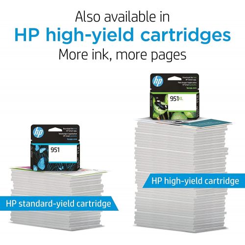 에이치피 Original HP 951XL Yellow High-yield Ink Cartridge Works with HP OfficeJet 8600, HP OfficeJet Pro 251dw, 276dw, 8100, 8610, 8620, 8630 Series Eligible for Instant Ink CN048AN