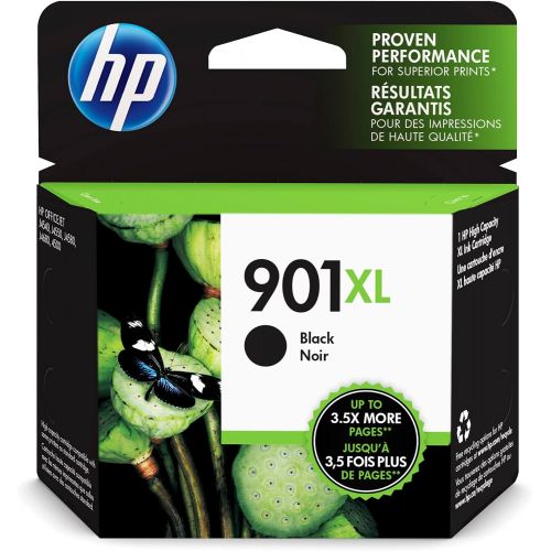 에이치피 Original HP 901XL Black High-yield Ink Cartridge Works with HP OfficeJet J4500, J4680, 4500 Series CC654AN