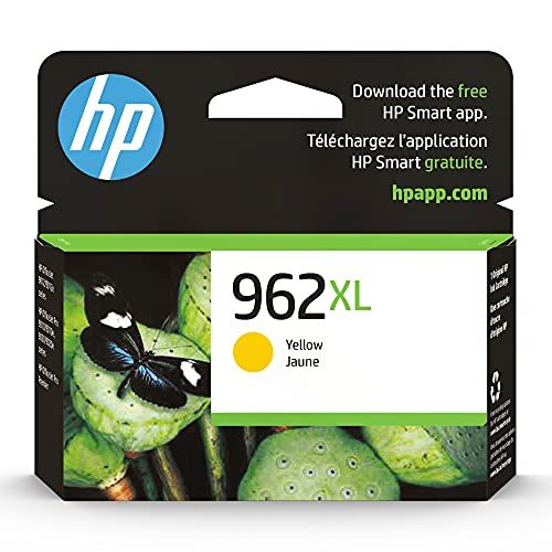 에이치피 Original HP 962XL Yellow High-yield Ink Cartridge Works with HP OfficeJet 9010 Series, HP OfficeJet Pro 9010, 9020 Series Eligible for Instant Ink 3JA02AN