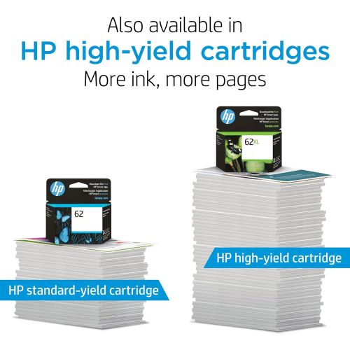 에이치피 Original HP 62 Tri-color Ink Cartridge Works with HP ENVY 5540, 5640, 5660, 7640 Series, HP OfficeJet 5740, 8040 Series, HP OfficeJet Mobile 200, 250 Series Eligible for Instant In