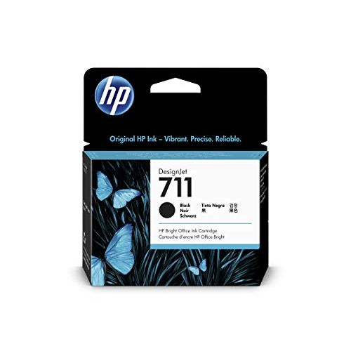 에이치피 HP 711 80-ml Black Designjet Ink Cartridge (CZ133A) for HP Designjet T120 24-in Printer HP Designjet T520 24-in Printer HP Designjet T520 36-in PrinterHP Designjet printheads help