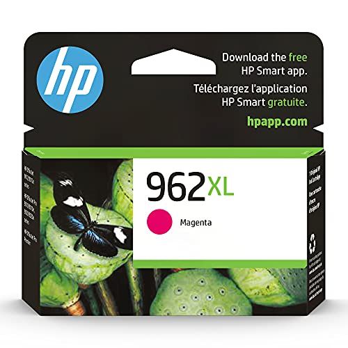 에이치피 Original HP 962XL Magenta High-yield Ink Cartridge Works with HP OfficeJet 9010 Series, HP OfficeJet Pro 9010, 9020 Series Eligible for Instant Ink 3JA01AN