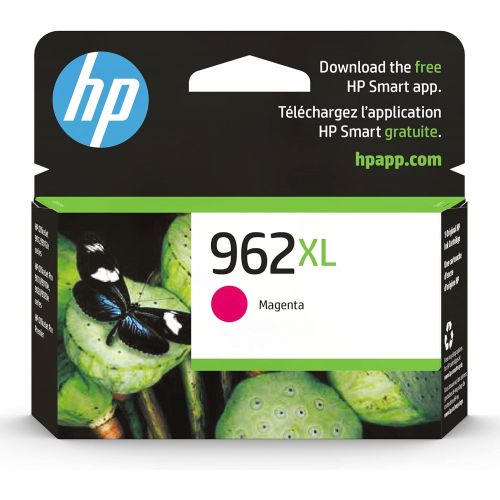 에이치피 Original HP 962XL Magenta High-yield Ink Cartridge Works with HP OfficeJet 9010 Series, HP OfficeJet Pro 9010, 9020 Series Eligible for Instant Ink 3JA01AN