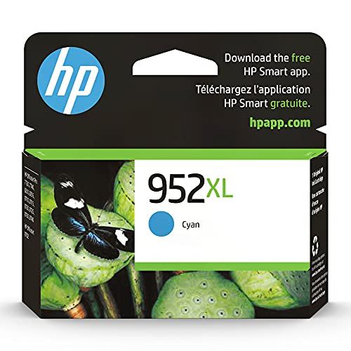 에이치피 Original HP 952XL Cyan High-yield Ink Cartridge Works with HP OfficeJet 8702, HP OfficeJet Pro 7720, 7740, 8210, 8710, 8720, 8730, 8740 Series Eligible for Instant Ink L0S61AN