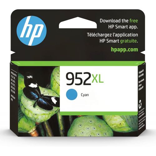 에이치피 Original HP 952XL Cyan High-yield Ink Cartridge Works with HP OfficeJet 8702, HP OfficeJet Pro 7720, 7740, 8210, 8710, 8720, 8730, 8740 Series Eligible for Instant Ink L0S61AN