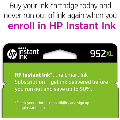 에이치피 Original HP 952XL Cyan High-yield Ink Cartridge Works with HP OfficeJet 8702, HP OfficeJet Pro 7720, 7740, 8210, 8710, 8720, 8730, 8740 Series Eligible for Instant Ink L0S61AN
