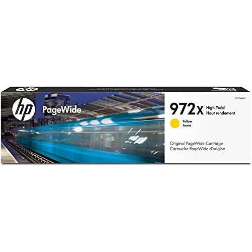 에이치피 HP 972X PageWide Cartridge High Yield Yellow Works with HP PageWide Pro 452 Series, 477 Series, 552dw, 577 Series L0S04AN