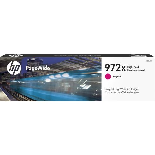 에이치피 HP 972X PageWide Cartridge High Yield Magenta Works with HP PageWide Pro 452 Series, 477 Series, 552dw, 577 Series L0S01AN