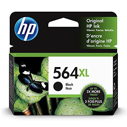 에이치피 Original HP 564XL Black High-yield Ink Works with DeskJet 3500; OfficeJet 4620; PhotoSmart B8550, C6300, D5400, D7560, 5510, 5520, 6510, 6520, 7510, 7520, Plus, Premium, eStation S