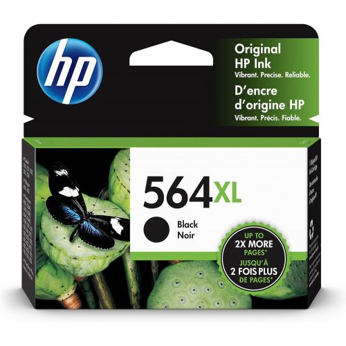 에이치피 Original HP 564XL Black High-yield Ink Works with DeskJet 3500; OfficeJet 4620; PhotoSmart B8550, C6300, D5400, D7560, 5510, 5520, 6510, 6520, 7510, 7520, Plus, Premium, eStation S