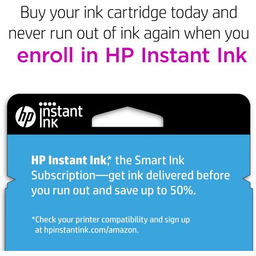 에이치피 Original HP 65 Black Ink Cartridge Works with HP AMP 100 Series, HP DeskJet 2600, 3700 Series, HP ENVY 5000 Series Eligible for Instant Ink N9K02AN