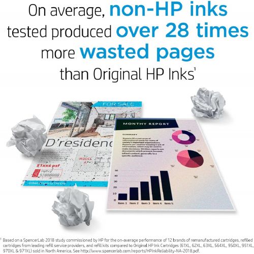 에이치피 Original HP 65 Black Ink Cartridge Works with HP AMP 100 Series, HP DeskJet 2600, 3700 Series, HP ENVY 5000 Series Eligible for Instant Ink N9K02AN