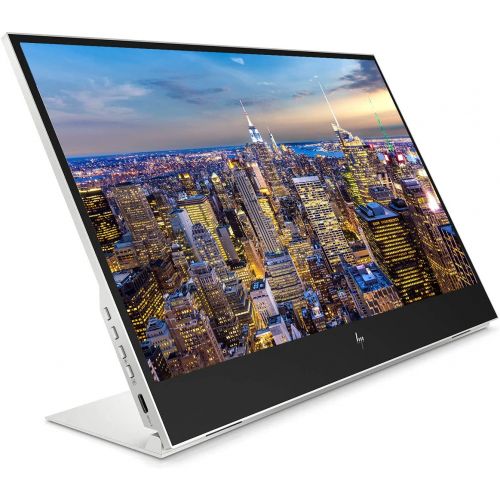 에이치피 HP EliteDisplay E14 G4 FHD (1920 x 1080) Portable Monitor Travel Variation with 2 USB Type-C, Keys to Go Keyboard, Pebble Bluetooth Mouse Compatible with iPhone, iPad, and MacBook