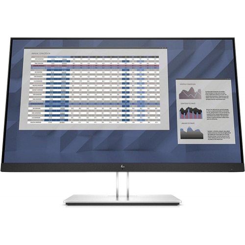 에이치피 HP EliteDisplay E27 G4 27 Inch IPS LED Backlit Monitor, FHD 1920 x 1080, Blue Light Filter, HDMI, VGA, DisplayPort