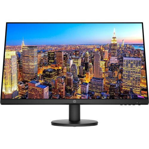 에이치피 HP P27v G4 27 Inch IPS LED Backlit Monitor 2-Pack Bundle with FHD 1920 x 1080, Blue Light Filter, HDMI, VGA