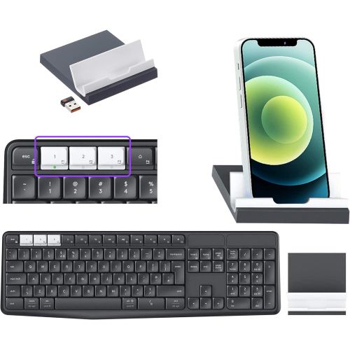 에이치피 HP E24u G4 24 Inch IPS FHD Multi-Device Monitor Bundle with USB Type-C, K375s Bluetooth Keyboard, M585 Bluetooth Mouse, Gel Pads, Compatible with MacBook, MacBook Pro, MacBook Air,