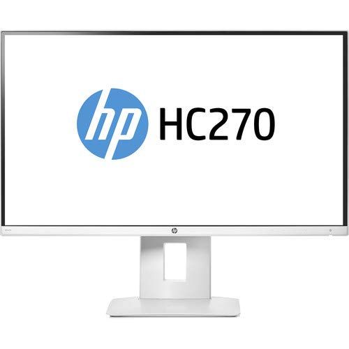 에이치피 HP HC270CR HCE 27IN 2560X1440-QHD 3M:1-Contrast 12MS-Response VGA/HDMI/DP LED Display W/Pivot/Swivel/TILT-Adjustment Webcam & Speakers White 3YR