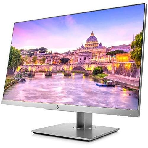 에이치피 HP EliteDisplay E243 23.8 Inch IPS LED Backlit Monitor (1FH47A8#ABA) 4-Pack Bundle with Desk Mount Clamp Fully Adjustable Four Monitor Stand