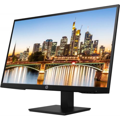 에이치피 HP P27h G4 27 Inch FHD IPS LED-Backlit LCD 2-Pack Monitor Bundle with HDMI, Integrated Speakers, Blue Light Filter, Dual Monitor Stand, MK270 Wireless Keyboard and Mouse, Gel Pad