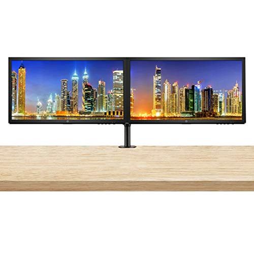 에이치피 HP V24 24 inch TN Full HD 1920 x 1080 LED Backlit LCD Monitor 2-Pack Bundle with HDMI and VGA ports, AMD FreeSync, 75Hz Refresh Rate, Low Blue Light and Desk Mount Clamp Dual Monit