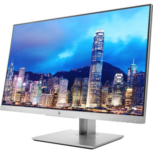 에이치피 HP EliteDisplay E273 27 Inch LED Backlit Monitor 2-Pack Bundle with Fully Adjustable Desk Mount Monitor Stand