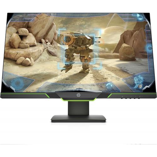 에이치피 HP 27xq 27-inch QHD 1440p 144Hz 1ms Gaming Monitor with AMD FreeSync, Ambient Lighting, Height/Tilt Adjustable, and Narrow Bezel (5SQ42AA#ABA), Black