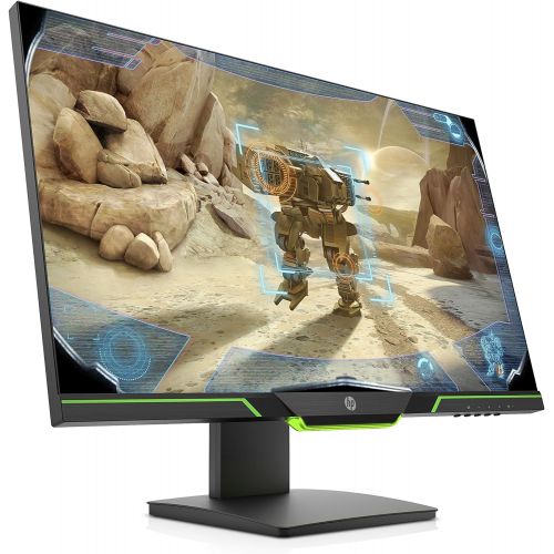 에이치피 HP 27xq 27-inch QHD 1440p 144Hz 1ms Gaming Monitor with AMD FreeSync, Ambient Lighting, Height/Tilt Adjustable, and Narrow Bezel (5SQ42AA#ABA), Black