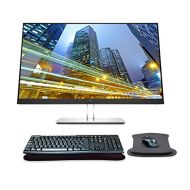HP EliteDisplay E27q G4 27 Inch QHD QHD IPS LED-Backlit LCD Monitor Bundle with HDMI, Blue Light Filter, MK270 Wireless Keyboard and Mouse Combo, Gel Pads