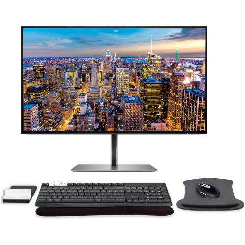 에이치피 HP Z27u G3 27 Inch 2K QHD Multi-Device Monitor Bundle with USB-C, K375s Bluetooth Keyboard, M585 Bluetooth Mouse, Gel Pads, Compatible with MacBook, MacBook Pro, MacBook Air, iPad