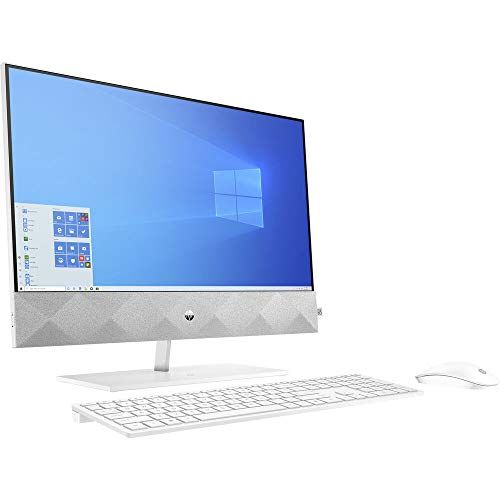 에이치피 HP Pavilion 27 Touch Desktop 1TB SSD 32GB RAM Extreme (Intel Core i9-10900 Processor with Turbo Boost to 5.20GHz, 32 GB RAM, 1 TB SSD, 27-inch FullHD Touchscreen, Win 10) PC Comput