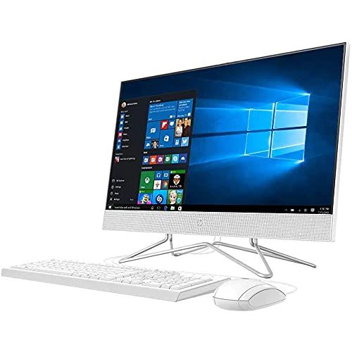 에이치피 2021 Flagship HP 24 All-in-One Desktop Computer 23.8 FHD IPS Touchscreen Intel Quad-Core i5-1035G1 12GB DDR4 256GB SSD 1TB HDD MX330 2GB Webcam DVD WiFi Win 10, w/ 9H HDMI Cable