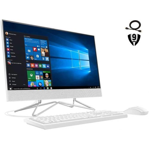 에이치피 2021 Flagship HP 24 All-in-One Desktop Computer 23.8 FHD IPS Touchscreen Intel Quad-Core i5-1035G1 12GB DDR4 256GB SSD 1TB HDD MX330 2GB Webcam DVD WiFi Win 10, w/ 9H HDMI Cable