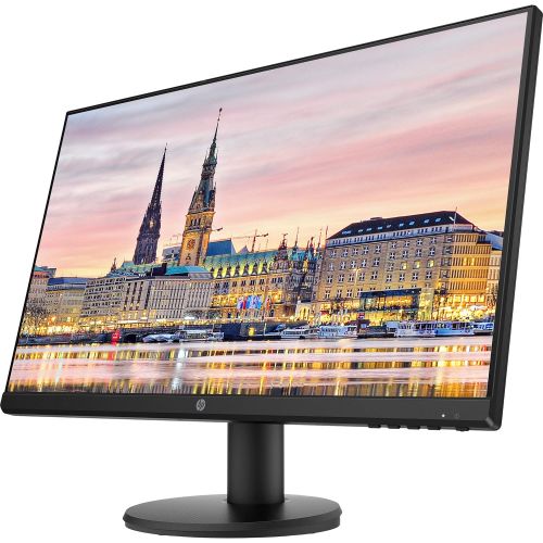 에이치피 HP P24v G4 24 Inch FHD IPS LED-Backlit LCD 2-Pack Monitor Bundle with HDMI, Blue Light Filter, Dual Monitor Stand, MK270 Wireless Keyboard and Mouse Combo, Gel Pad