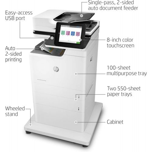 에이치피 HP Color LaserJet Enterprise MFP M681f with Fax (J8A11A)