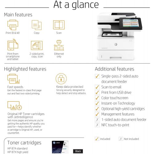 에이치피 HP LaserJet Enterprise MFP M527dn (F2A76A)