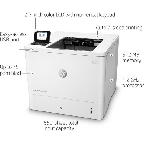 에이치피 HP Laserjet Enterprise M609dn Duplex Printer with One-Year, Next-Business Day, Onsite Warranty (K0Q21A)