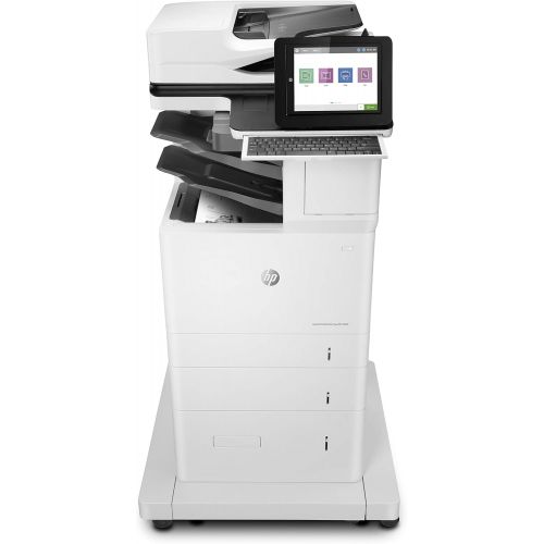 에이치피 HP LaserJet Enterprise Flow MFP M636z Monochrome Multifunction Printer with High-Capacity Input Feeder, Wheeled Stand and 3-bin Stapler/Stacker (7PT01A)