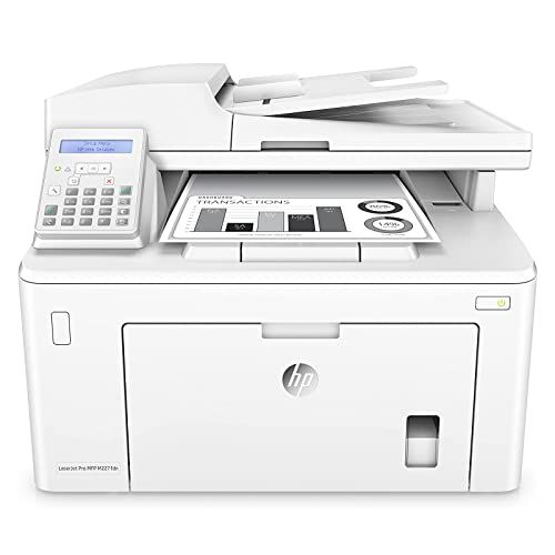 에이치피 HP Laserjet Pro M227fdn Monochrome All in One Laser Printer, Auto 2-Sided Printing, Mobile Print, Copy&Fax&Print&Scan, 2 LCD Display, 1200 x 1200 DPI, 30ppm, Ethernet Only, with Pr